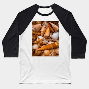 Sea Nature Meditation Yoga Seashell Beach Relax Baseball T-Shirt